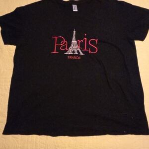 Black Paris Graphic T-Shirt From FRANCE